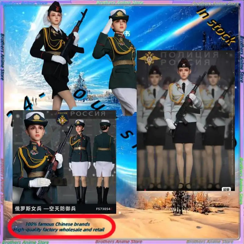 JEU [Ready Stock] FLAGSET 1/6 Female Soldier Figure Model Russian Armed Forces Action Figure 73054