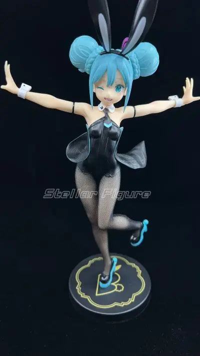 【SF】In Stock Original FuRyu BiCute Bunnies Piapro Characters Miku Black Bunny Girl WHITE Pink Pearlescent Wink Style Black