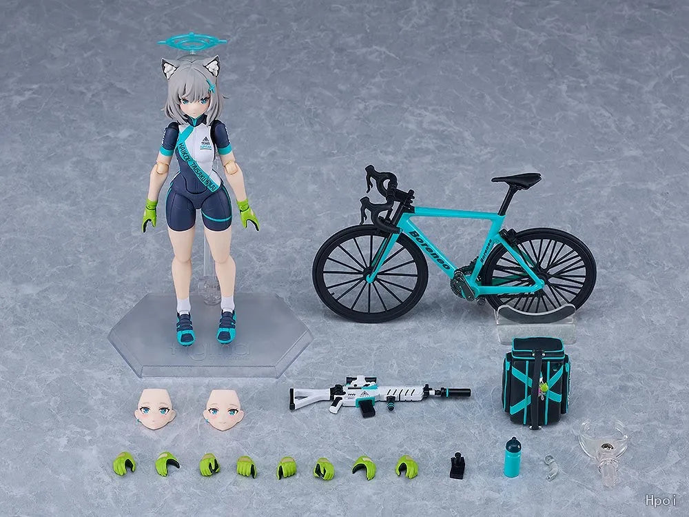 【In Stock】Original Max Factory Figma#644/644-DX -Blue Archive- Sunaōkami Shiroko Cycling Anime Action Figure Model Toy Ornaments