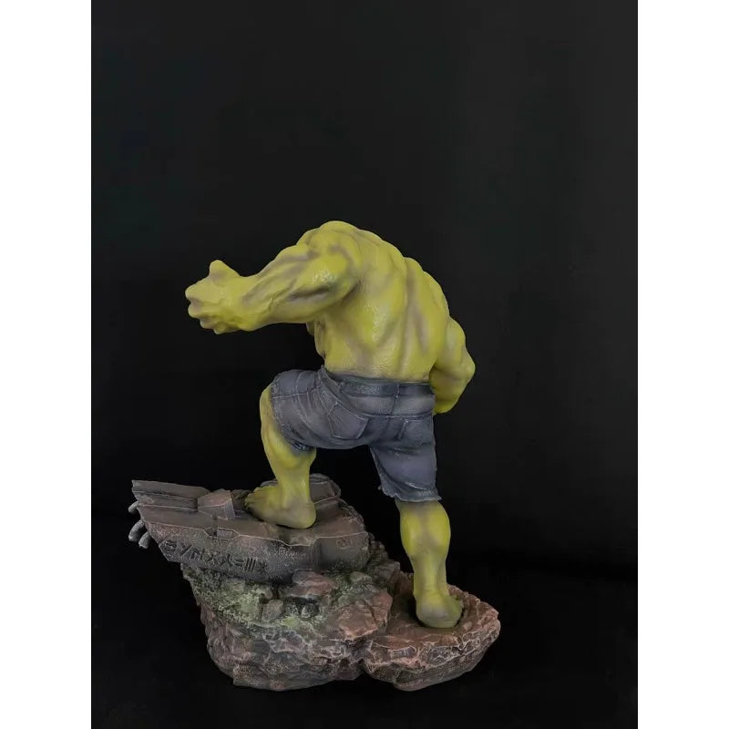50cm Marvel Comics Figure Robert Bruce Banner Hulk Large Resin Anime Collection Model Desktop Ornament Decorations Children Toys