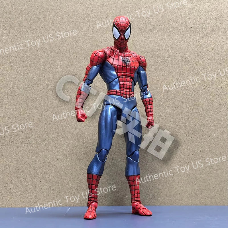100% Original Ct Toys Spiderman Mafex 075 Figure The Anazing Spider-Man Comic Ver Mafex 185 Anime Action Figure Model Gifts Toys