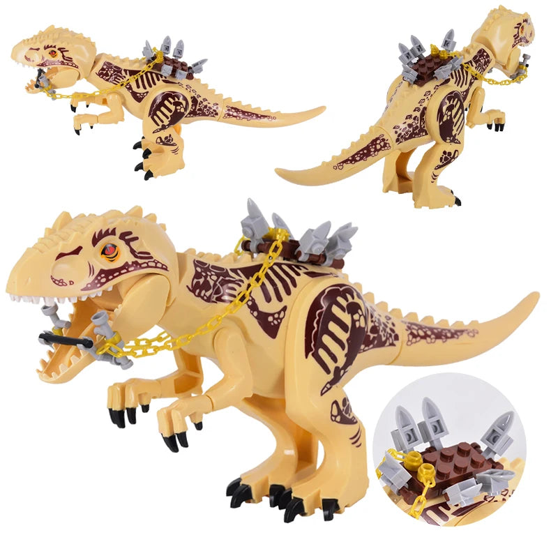 2025 New Jurassic Dinosaur Titanosaurus Dinosaur Seat Buildable Dino with Fortress Structure Ladders Flag