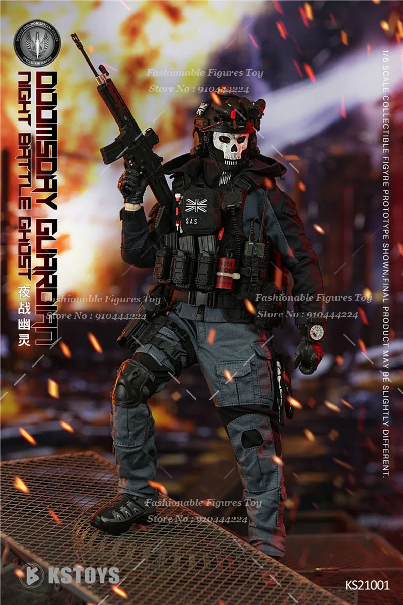 KSTOYS KS21001 1/6 Men Soldier Doomsday Guardian Night Battle Ghost Doll Full Set 12Inch Action Figure Model Collection Toys