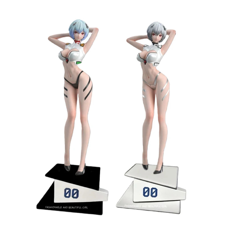 Rei Ayanami Gk Figure Evangelion Anime Peripheral Beautiful Anime Girl Desktop Ornament Pc Case Decoration Collectible Statue