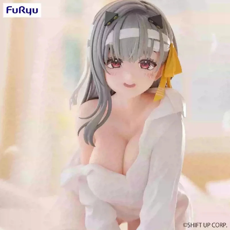 Genuine Furyu NIKKE Goddess of Victory Anime Figure, Modernia Red Hood Noodle Stopper Model Toy Fans Collection Decor Gift