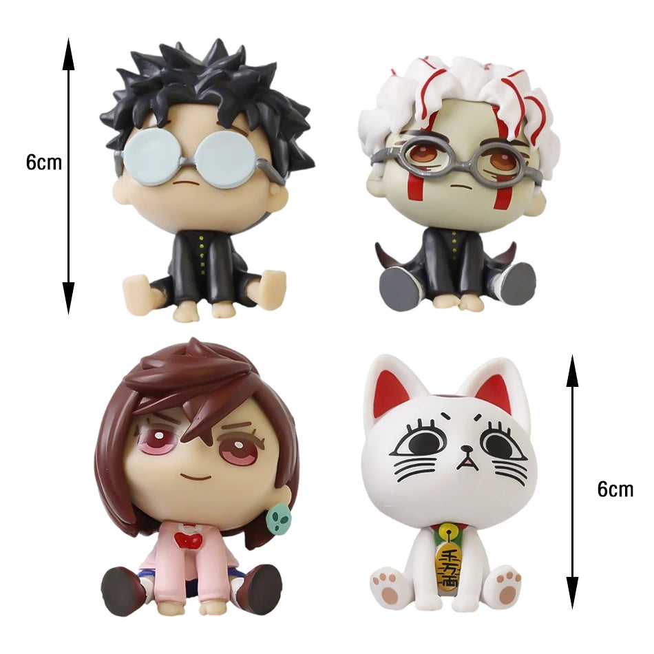 6cm 4Pcs Set Anime DAN DA DAN Ayase Momo Takakura Ken Action Model Pvc Toy Collection Desktop Accessories Gift