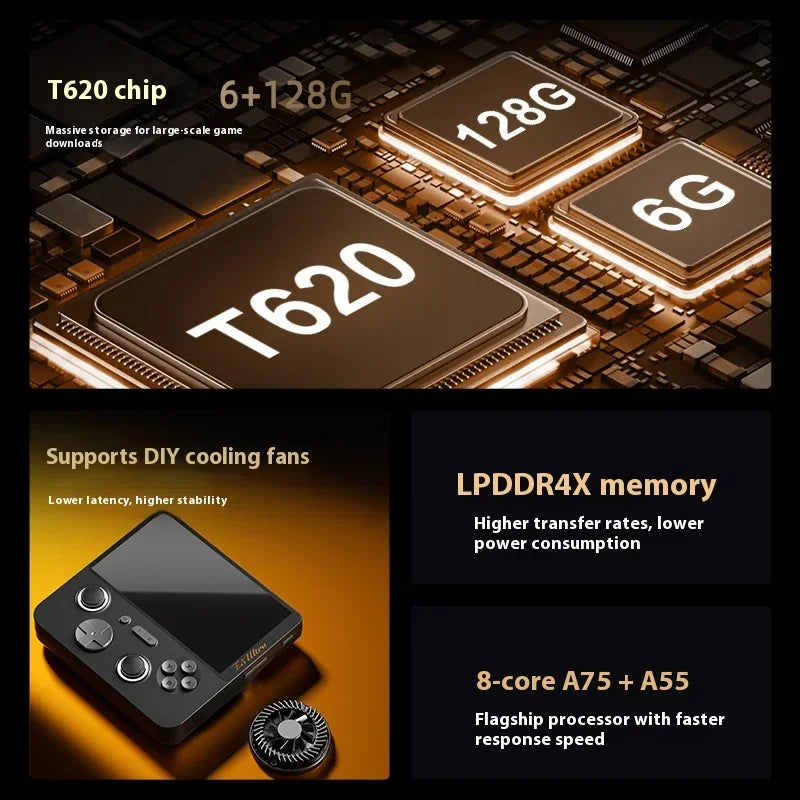 GAMEMT E5 Ultra Game Console 5" 60Hz 1280*720 IPS Touch Screen 5000mAh Hall-Effect Joystick Portable Handheld Consoles Gift Game