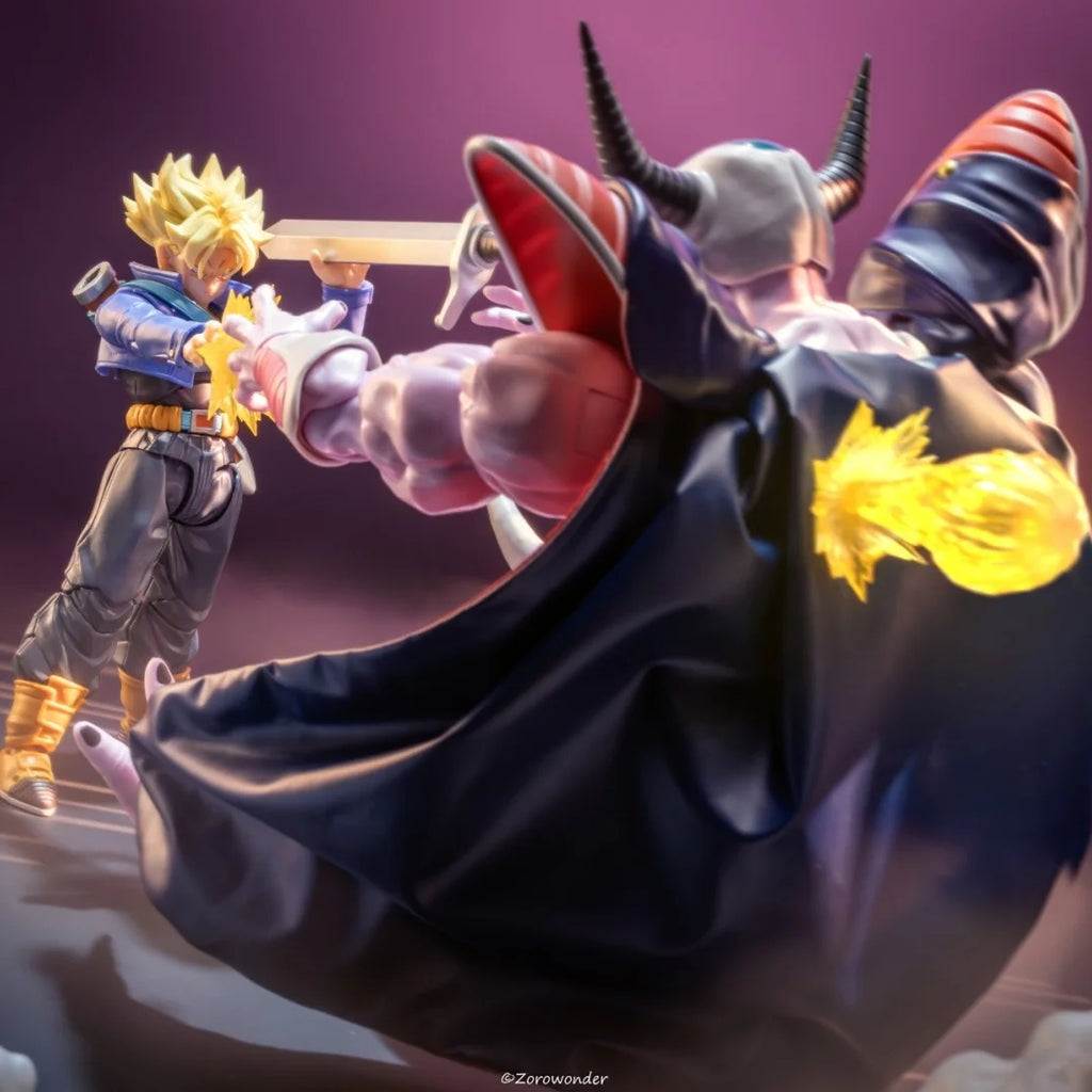 Dragon Ball SHF Anime NEW Handmade King Cold Father of the Frieza cloak clothes Built In Iron Wire Is Suitable for 1/12 Toys ﻿