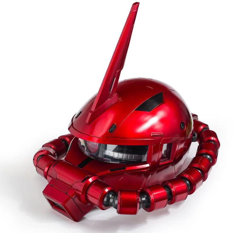 In Stock Mobile Suit Zaku Head Red Comet Led Light-Up Model Toy Anime Figure Collectible Decoration Wearable Helmet Holiday Gift