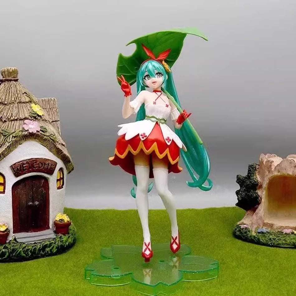 In Stock Hatsune Miku Anime Figure Fashion Subclture Miku Action Figure Christmas Gift PVC Collection Model Kawaii Girl Doll Toy
