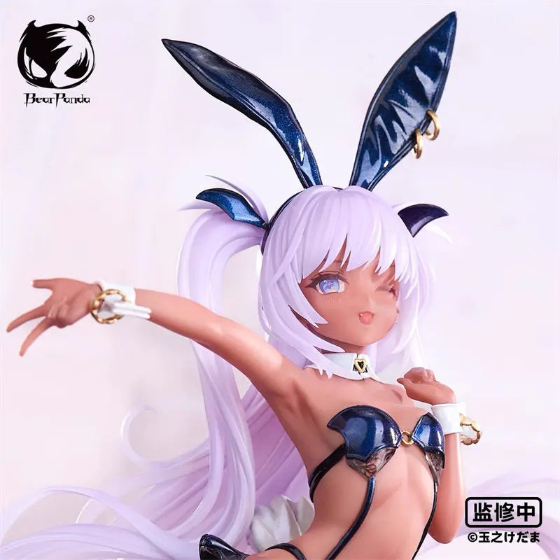 Bear Panda 1/6 Scale Lulum & Kuromu Bunny Girl Double Set - Mao Yu Milk Anime Action Figure, Collection Display Model