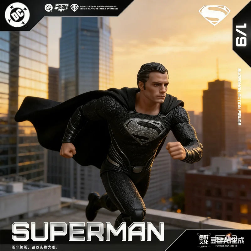 New 1/9 Fondjoy Black Superman-Val-Zod 2.0 Series Dc Action Figures Assemble Model Desktop Decoration Ornaments Movie Fans Gifts