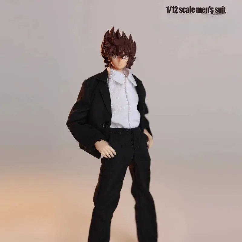 ACG-47 1/12 Scale Hobbies Trend Western-style Clothes Male Suit Shirt Pants Set Model Decor Fit 6'' Soldier Action Figure Body