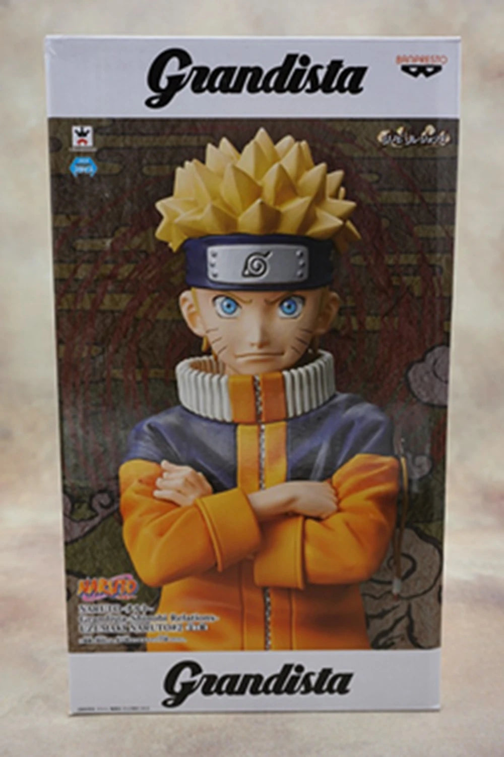 25 cm große Anime-Figur Naruto Shippuuden Uzumaki Naruto Grandista Shinobi Relations Nero mit austauschbarem Gesicht, Spielzeug-Actionfigur