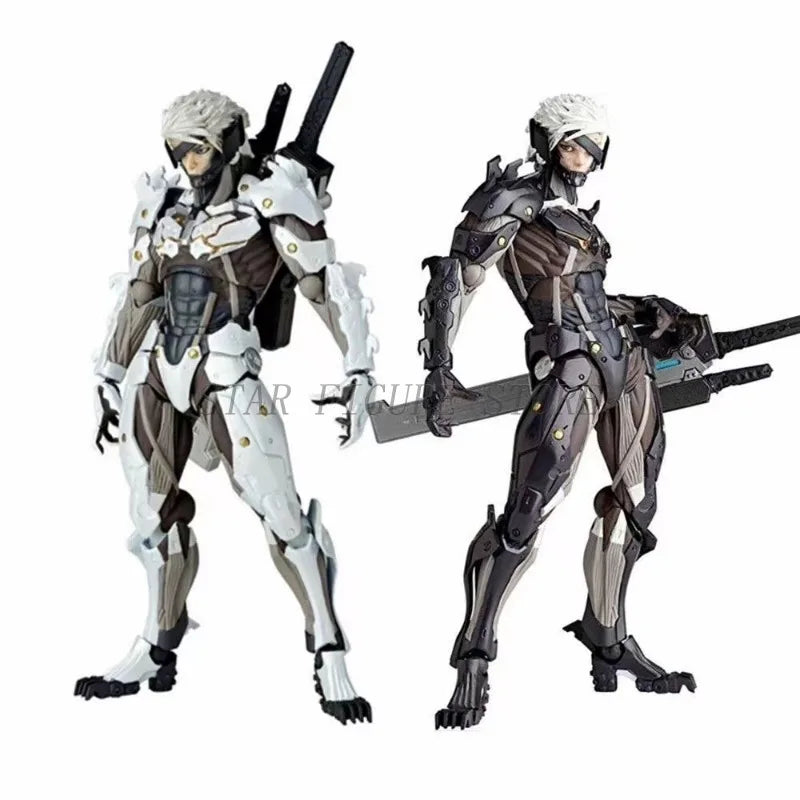 Kaiyodo Metal Gear Solid Raiden Action Figure PVC Movable Collection Revoltech Solid Snake Jack Figurine Model Toy Child's Gifts