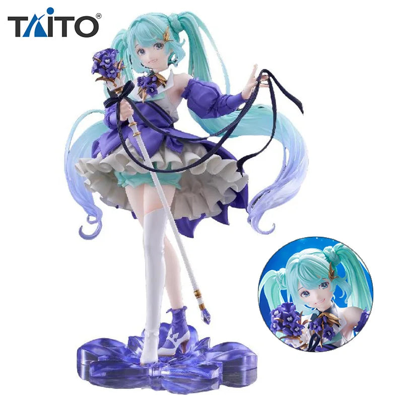 Original Taito Vocaloid Hatsune Miku 2024 Geburtstagsblume Ver. Figur Amp 21cm Figur Sammlerstück Anime Modell Spielzeug Kindergeschenke