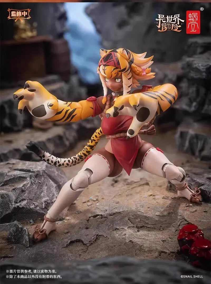 In Stock Original Snail Shell RPG-04 Garu Tiger girl Movability Model Toys 1/12 Beautiful Girl Model