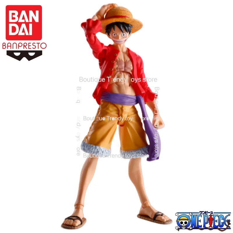 In Stock Bandai Original S H Figuarts One Piece Monkey D Luffy Action Figure Model Doll Brand New Boxed Figure Toys Model Garage