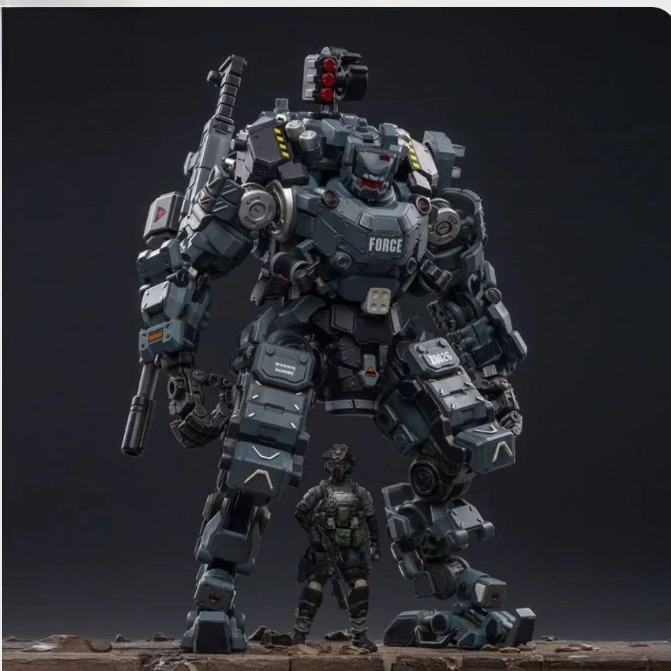 Official Genuine Joytoy Mecha, Steel Bone Robot Toy, Full Articulation Indust Equipped  Military Style Collectible Action Figure