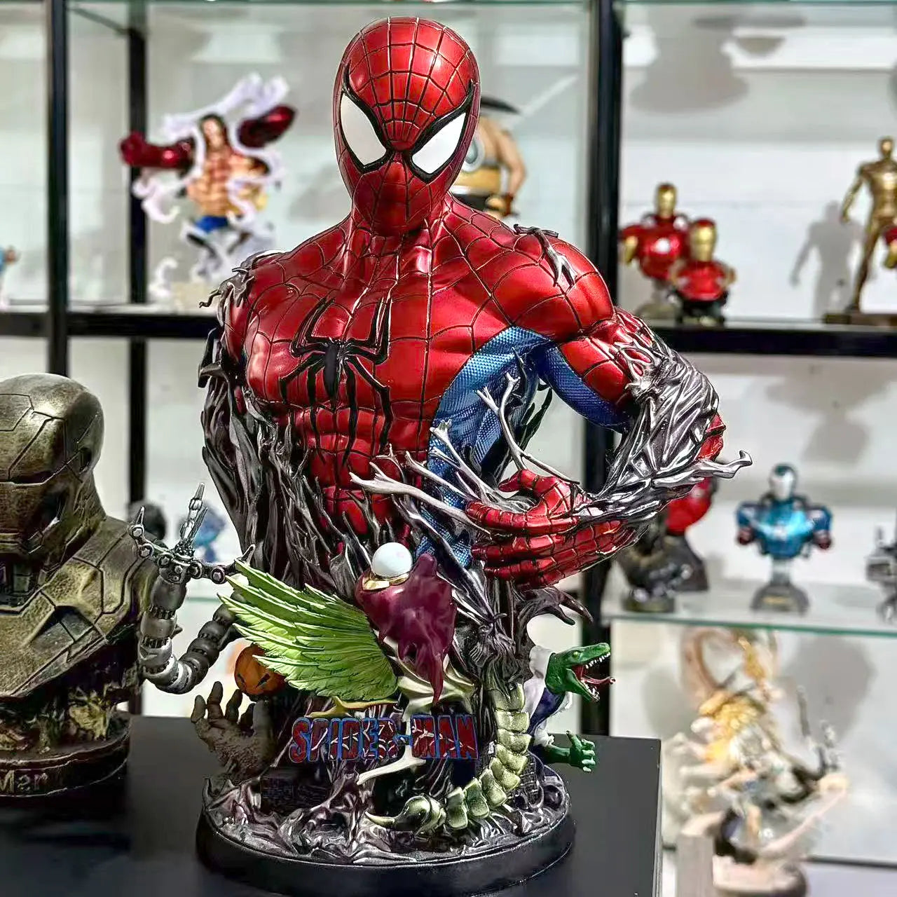 1/3 Scale The Avengers Spider-Man Figures Resin Model Movie Scene Statue 30CM Desktop Decoration Ornaments Collectible Gifts Toy