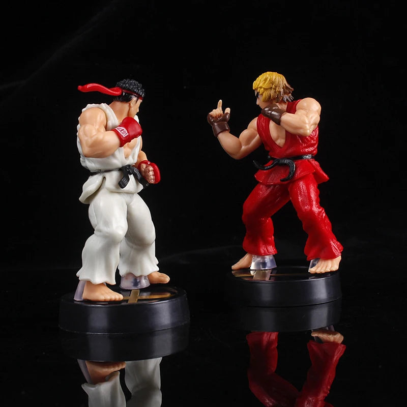 Anime Ken Masters Hoshi Ryu Actionfigur PVC Spielzeug Niedliche Street Fighter Spielpuppen Zimmerdekor Geburtstagsgeschenk für Jungen