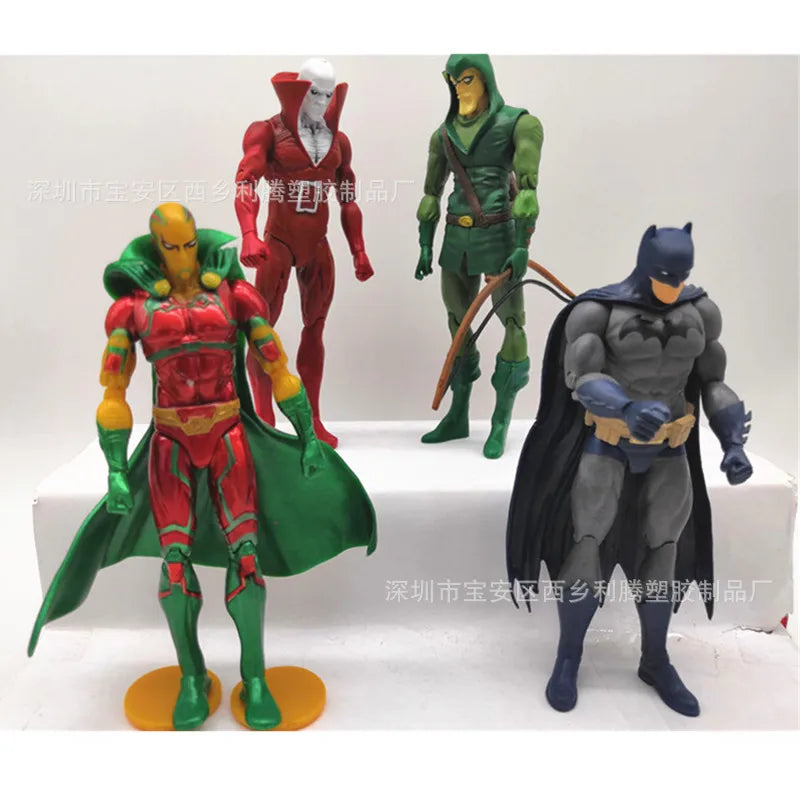4er-Set Hot Toys DC Heldenpuppen Batman, Superman, Wonder Woman, Victor Stone Anime-Figuren zum Sammeln, Dekorieren und Verschenken
