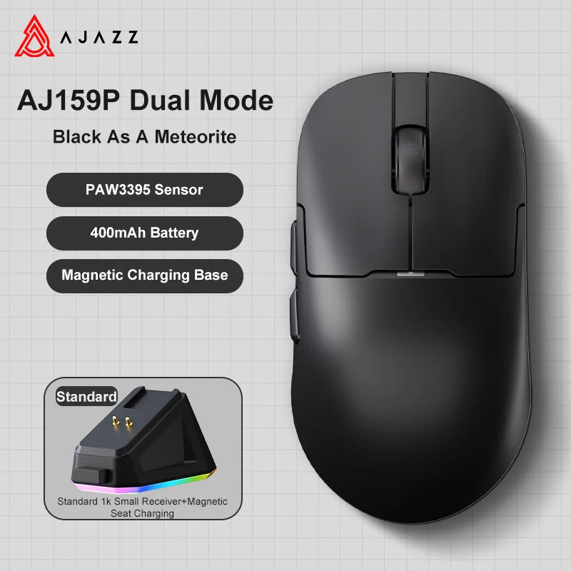 AJ159  Mouse,2.4G/Wired  Lightweight RGB,Magnetic Charging Dock  Gamer Gaming Wireless Mouse