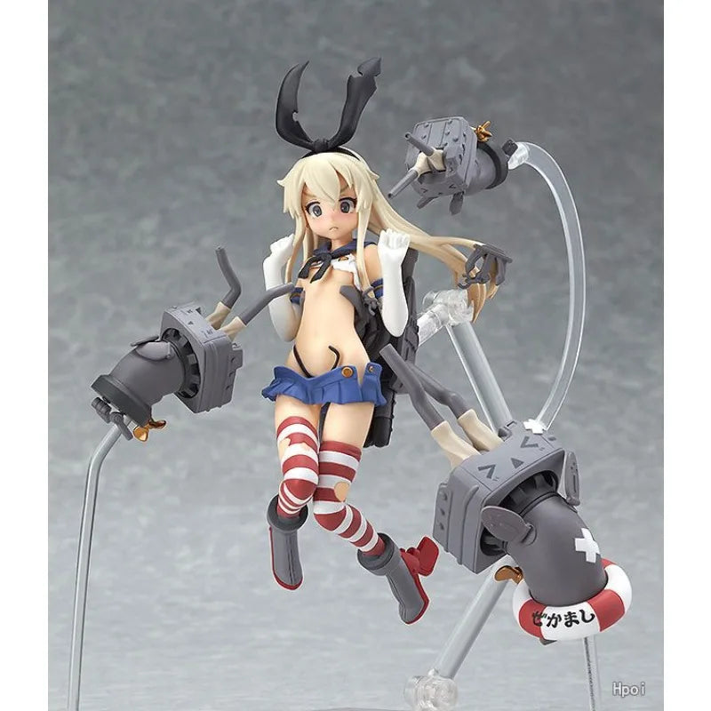 In Stock Original Max Factory FigFIX #001 Kantai Collection KanColle Shimakaze 13cm PVC Anime Figure Toy Gift Ornament