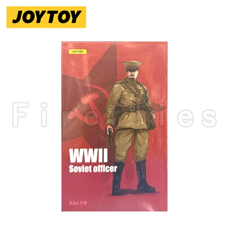 1/18 JOYTOY 3.75inches Action Figure WWII Soviet Officer Anime Collection Model Toy For Gift