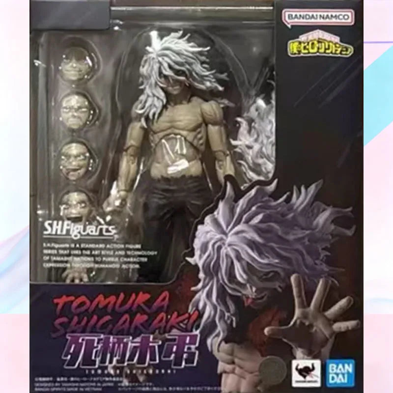 BANDAI Original S.H.Figuarts My Hero Academia Tomura Shigaraki Mourning Dead Tree Armored All Might Exclusive Action Figure Set