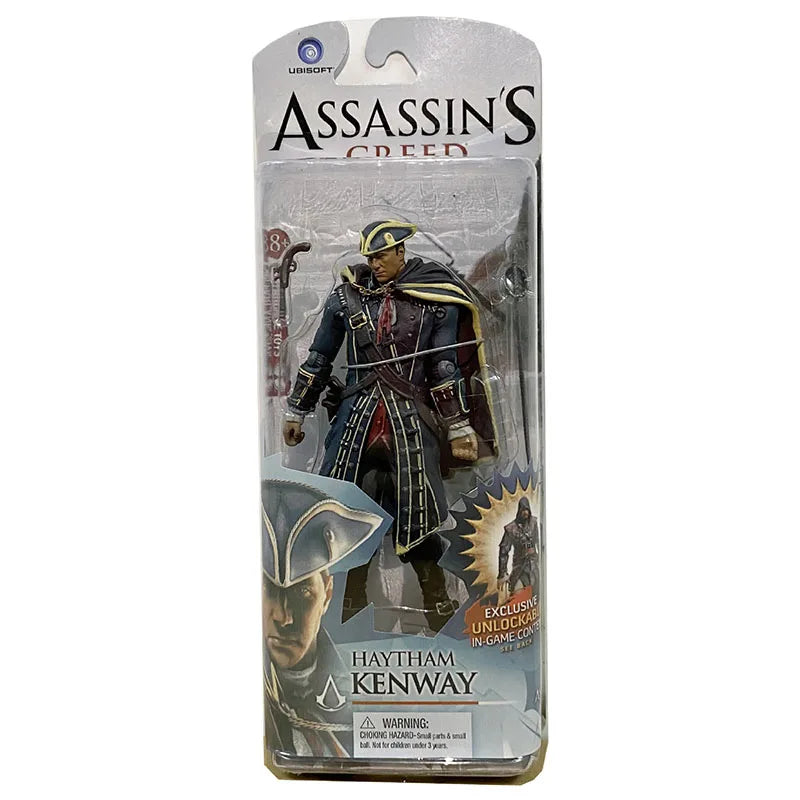 Game Assassins Creed Model Conner Edward Kenway Haytham Ezio Action Figure Manga Figurine Collection Figuras Peripheral Toys