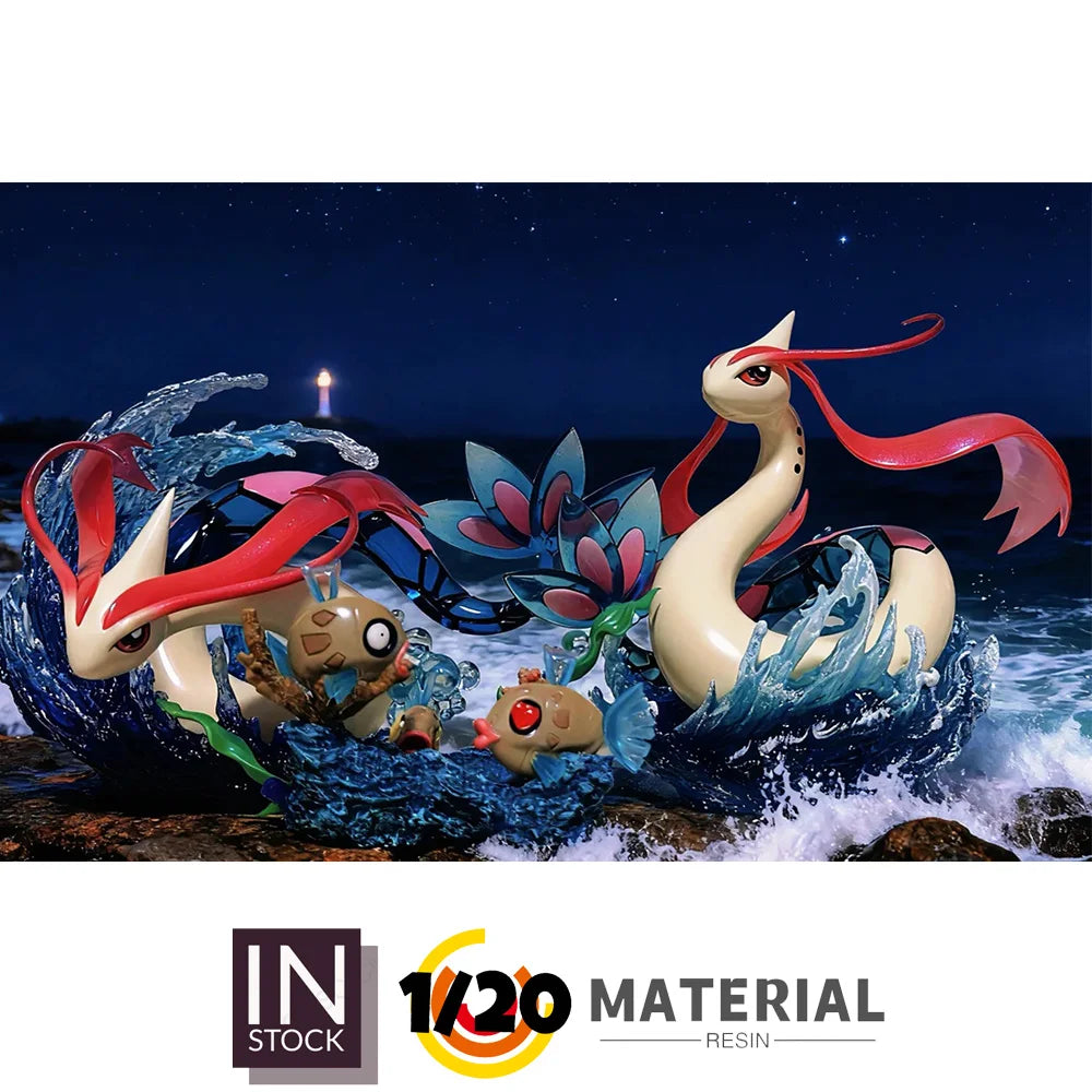[In Stock] 1/20 Scale World Resin Figure [ZXZ] - Feebas & Milotic