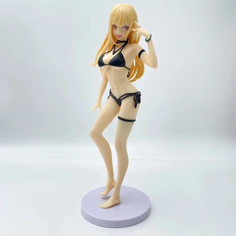 23cm My Dress-Up Darling Sexy Anime Girl Figure Marin Kitagawa Bikini Action Figure Adult Collectible Model Doll Toys Gifts