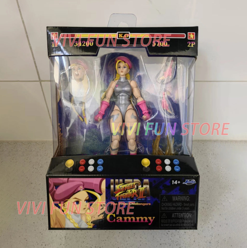 In Stock Originate JADA TOYS SF AKUMA Gouki Balrog E.Honda Edmond Honda Cammy White Movable Model Game Anime Figures Model Toys