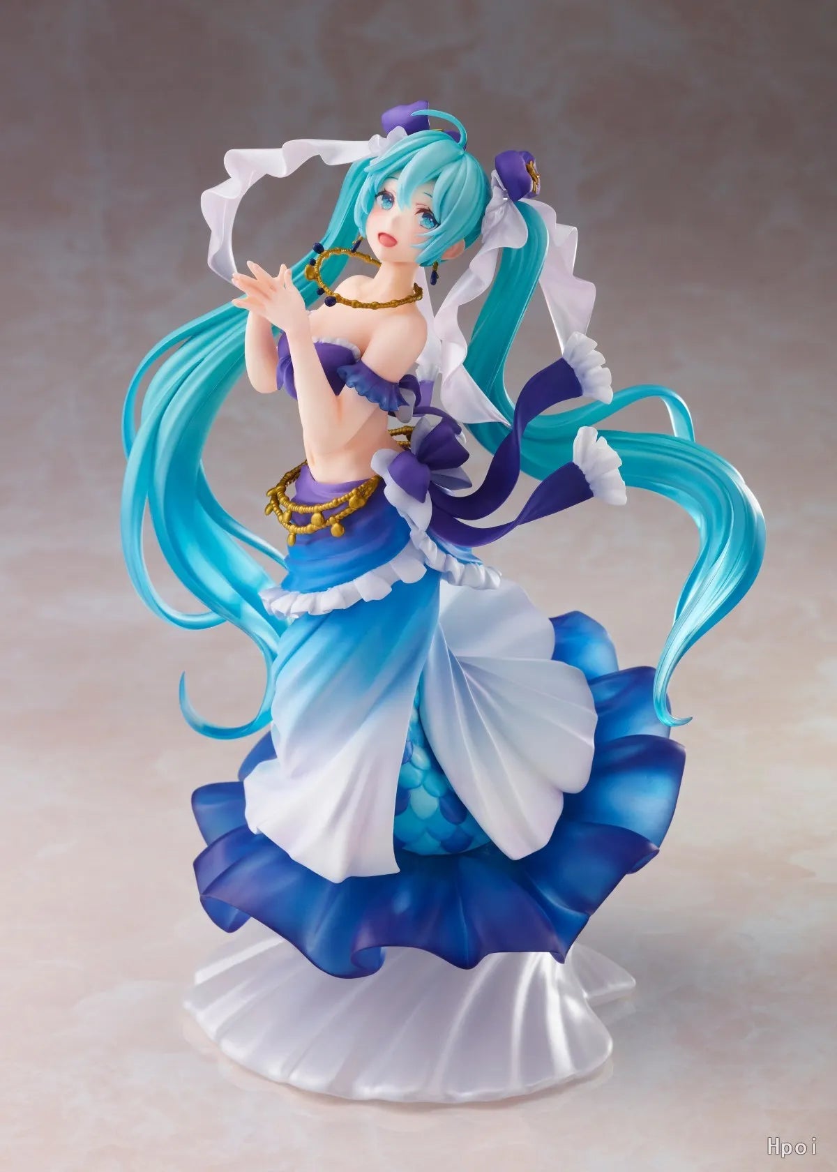24CM Anime Figure Hatsune Miku Figure Artist Masterpiece Fairy Tale Princess Series Little Mermaid  Model Toy Gift Action Figure