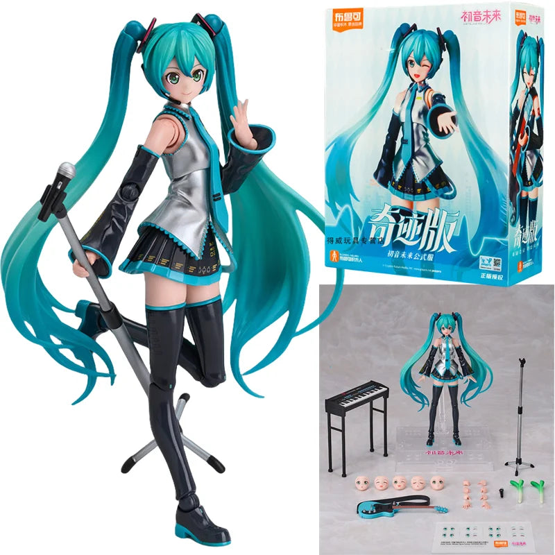Blokees Hatsune Miku 17th Modeling Sakura Miku Singer Action Figure Joint Mobility Anime Assembly Toy Doll Collection XMAS Gifts
