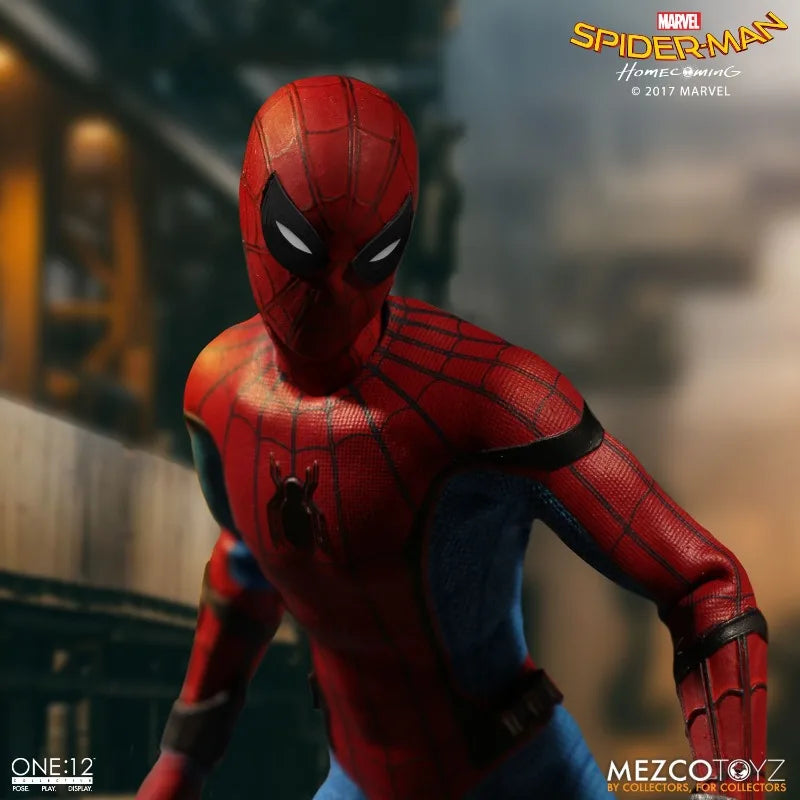 MEZCO Original 1/12 Finished Product Movable Exquisite Figurine Spider-Man Homecoming Anime Toys Model Festival Gift for Boys