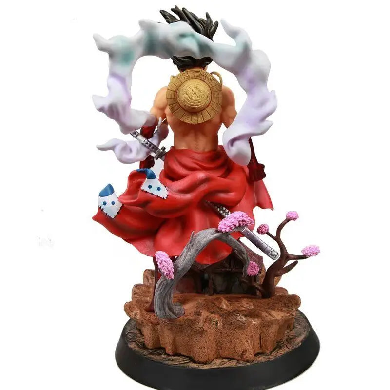 37cm ONE PIECE Figure Monkey D. Luffy Roronoa Zoro Anime Collection Model Desktop Ornament Decorations Holiday GiftsChildren Toy