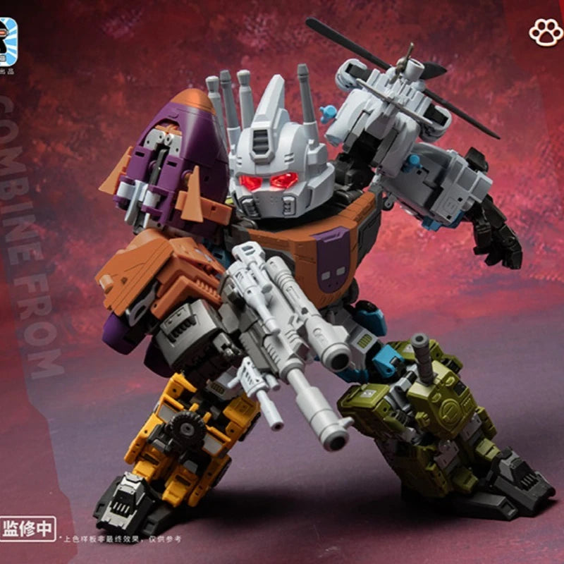In Stock Huntianbao JGM SKP03 Huntianbao Small Q Version Steel Boy Party Transformed Aircraft Fitted Model Collection Gift