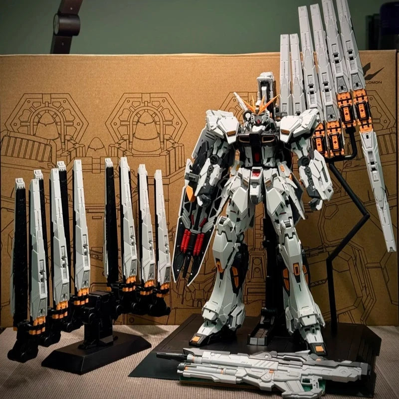 【IN STOCK】NCZZW Model RX-93 Nu Fighter Action Figure CMM GK Style 1/100 Scale Assembly Model Kit 24cm UC Anime Figures Gift