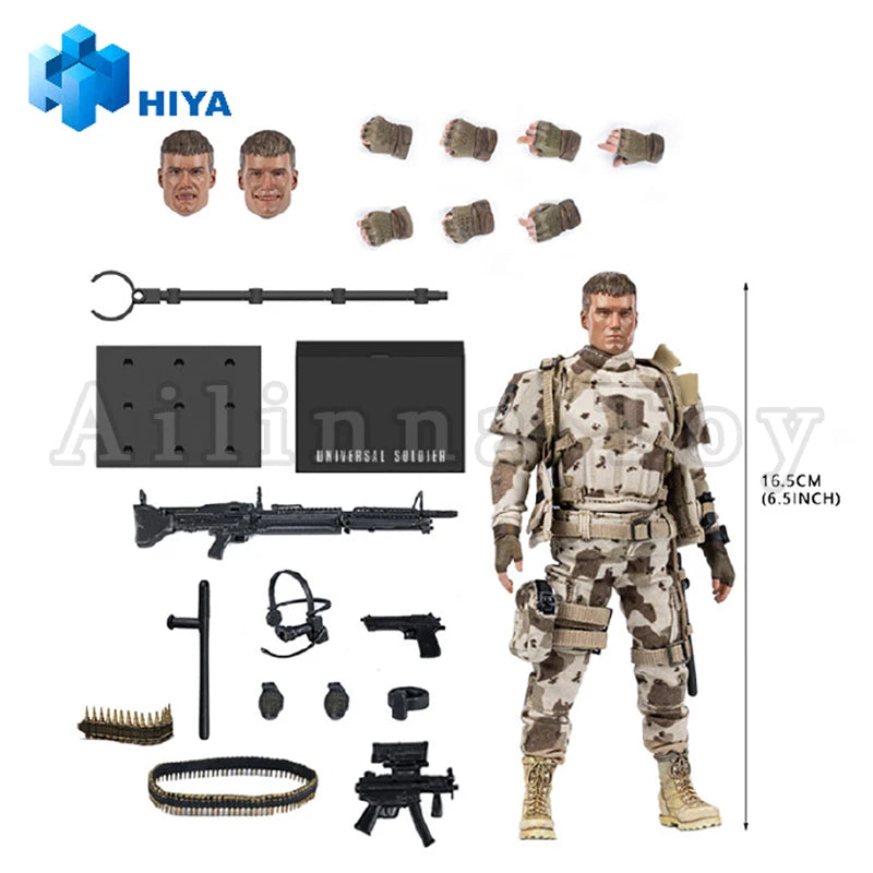 HIYA 1/12 6inch Action Figure Exquisite Super Series Universal Soldier Andrew Scott Anime For Gift