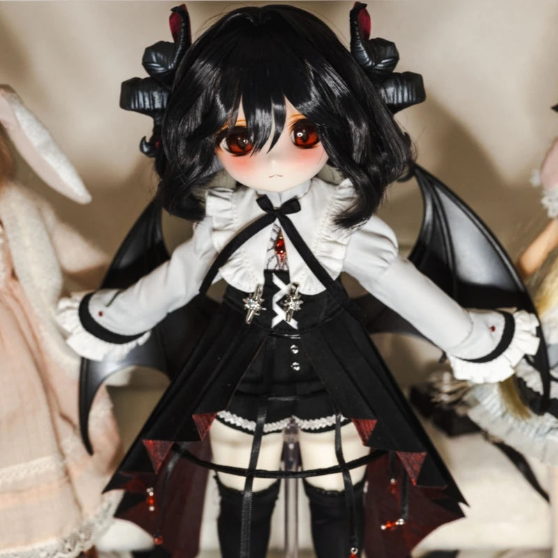 Official Tinyfox Dark God Grafa Mjd 1/6 Scale Articulated Doll Anniversary Style Full Set 2d Collect Model Girl'S Birthday Gift