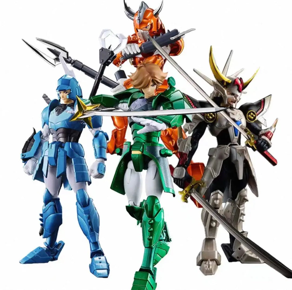 Original in Stock Sentinel Yoroiden Samurai Troopers Ronin Blaze Flame God Anime Figure Collection Model Dolls Action Figure