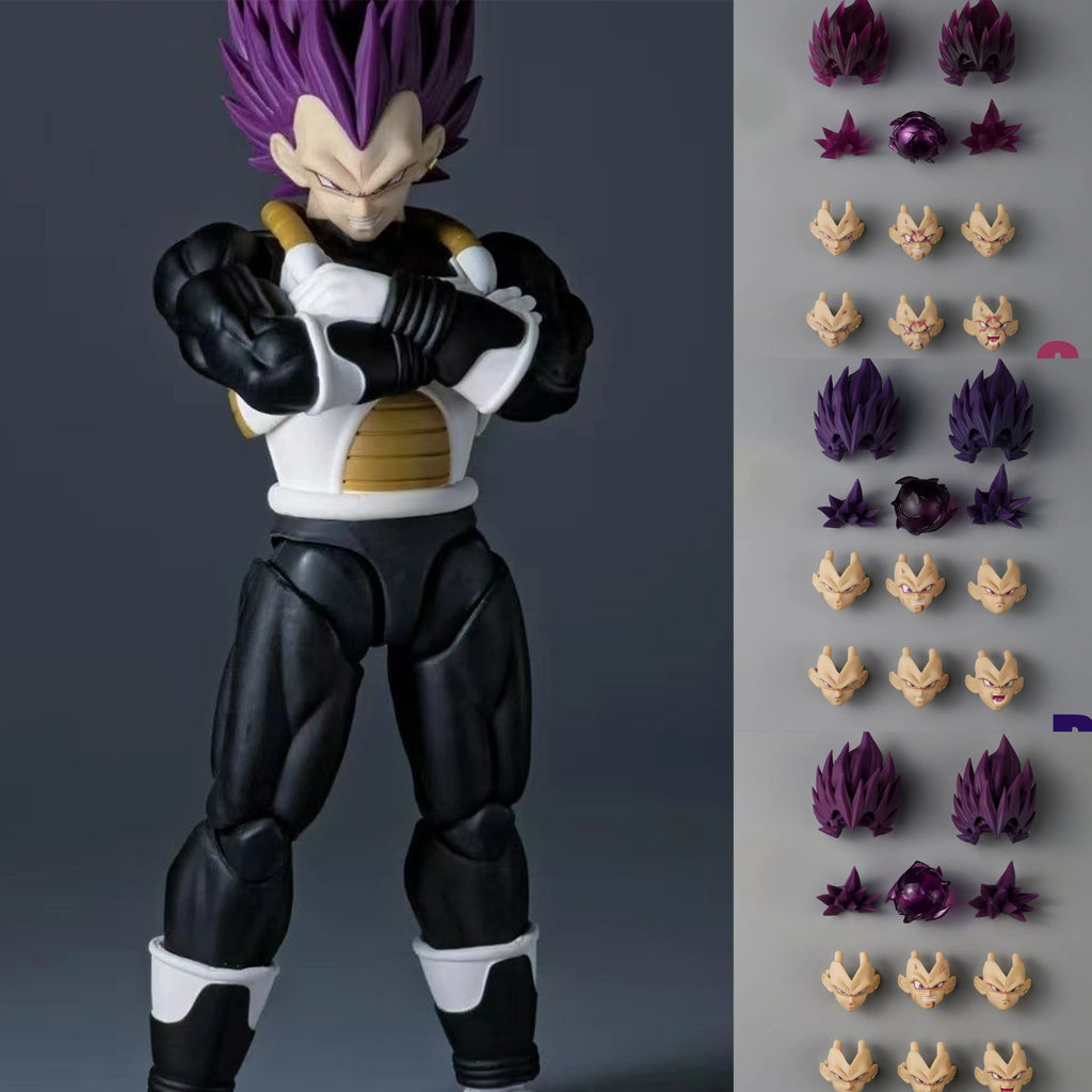 Air&Oq Studio Dragon Ball Z Vegeta Head Accessories Kit Figure Shf Super Saiyan Ssj Majin Vegeta  Action Figures Toys Gifts