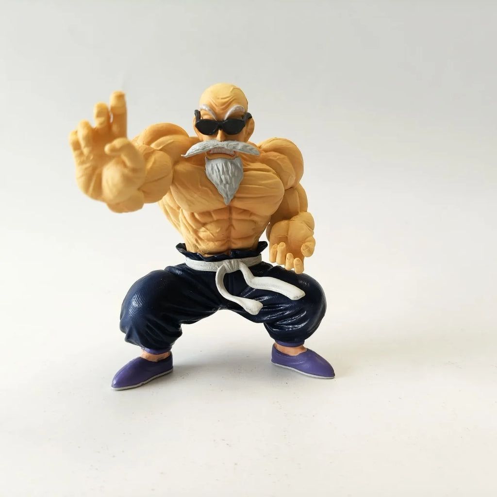 9 cm Anime Dragon Ball Mini Figur Goku Kame Sennin Figur Muscle Master Roshi PVC Action Figure Modell Kinder Puppen Geschenk spielzeug