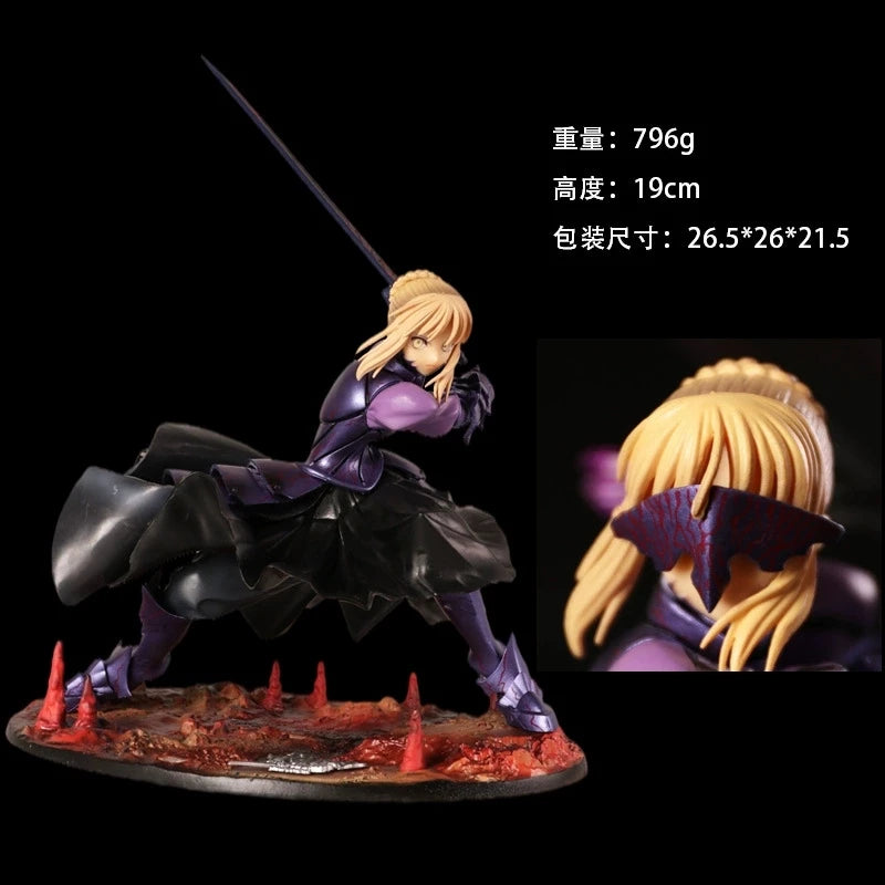 Fate Stay Night Black Saber Altaria Pendragon Matou Sakura Anime Modell Statue Sammlerfigur Black Saber Spielzeug Action Geschenke