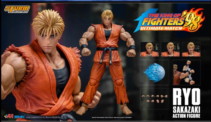 New Storm Toys Original 1/12 KOF King of Fighters 98 Ryo Sakazaki Game Mobile Doll Model Handmade Toy Gift Collection in Stock