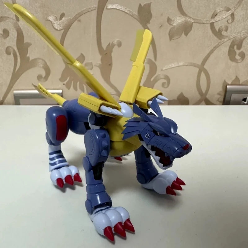 Hot Genuine Bandai Figure Rise Frs Digimon Adventure War Greymon Metal Garurumon Plastic Assembling Models Action Figurine Toys