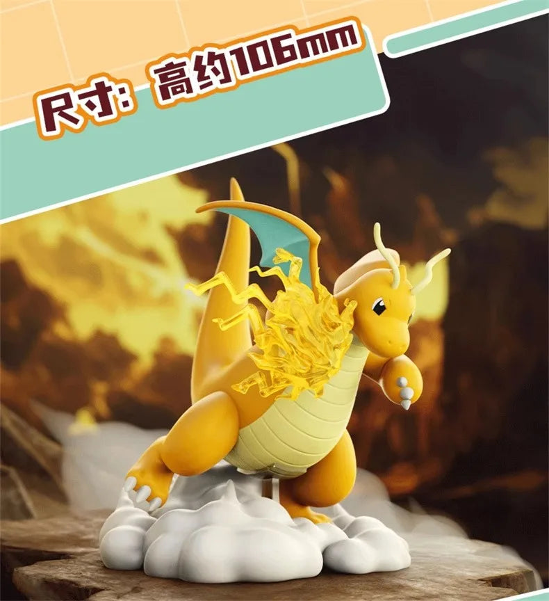Genuine Pokemon Anime Action Figures Charizard Blastoise Arcanine Lapras Venusaur‌ Dragonite Furniture For Display Birthday Gift