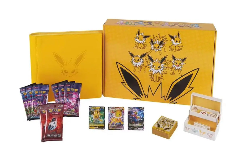 New Original Pokemon Tcg Eevee Cards Collection Simplified 6.0 Advanced Ptcg Special Toys Edition Custom Set Customized Box Gift